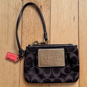 COACH Brown Wristlet